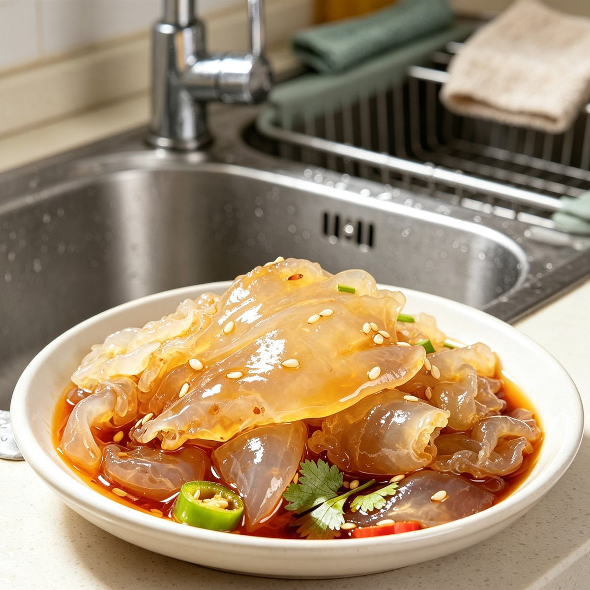 Chilled Spicy Marinated Jellyfish Salad