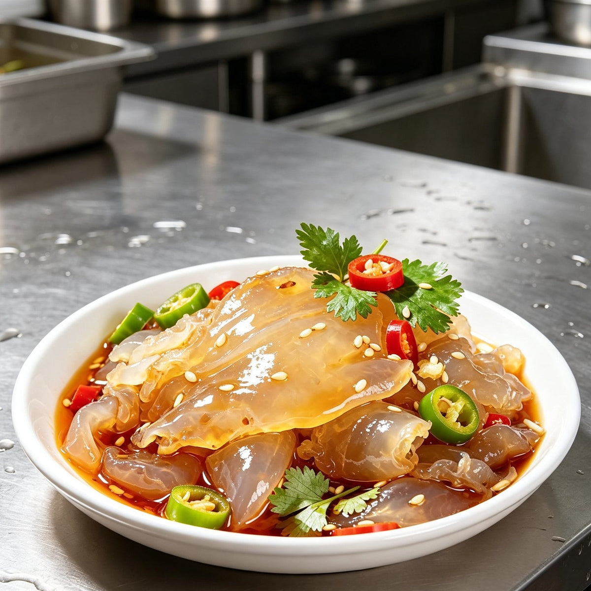 Chilled Spicy Marinated Jellyfish Salad